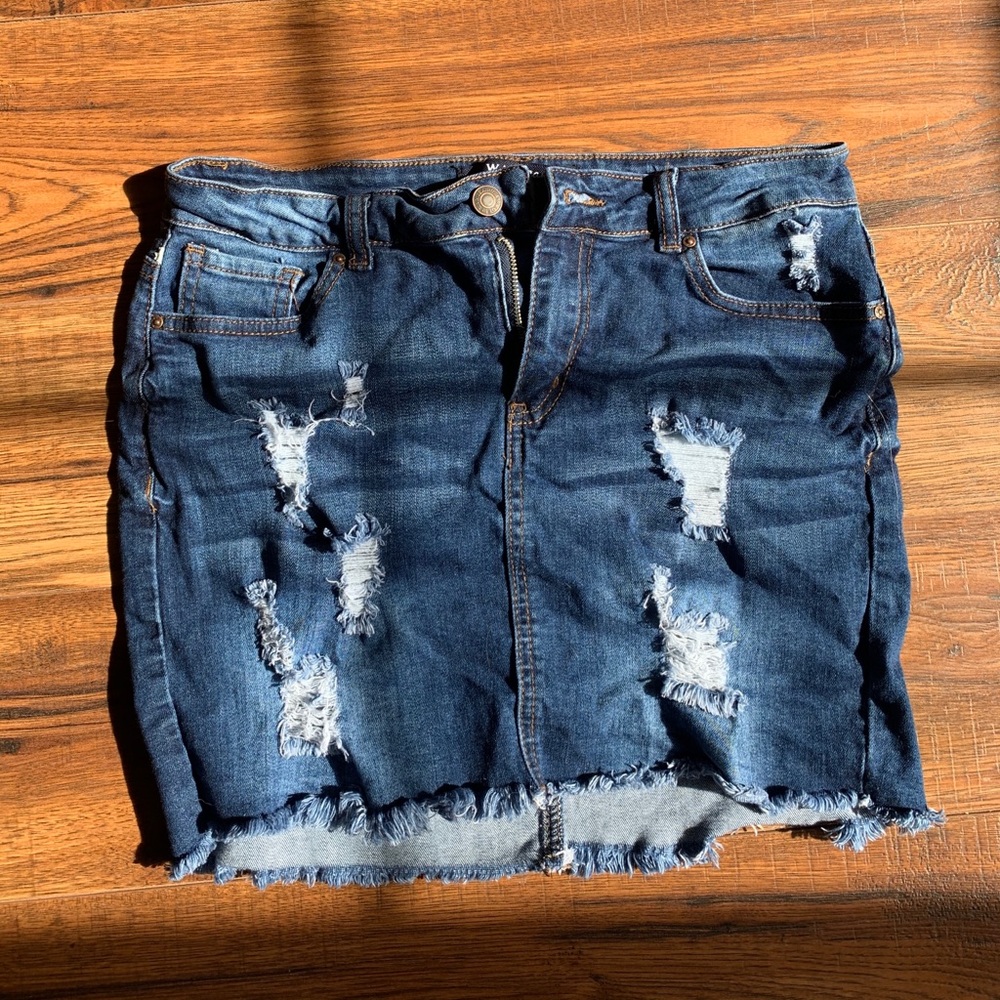 Mini Jean Skirt